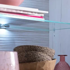 Wohnen Vitrinen|Wohnzimmer-Vitrinen*73x210x40 Vitrine - modernes Landhaus - Samula