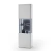 Wohnen Vitrinen|Wohnzimmer-Vitrinen*60x208x38 Vitrine in Weiß & Anthrazit - Hazime