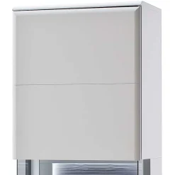 Wohnen Vitrinen|Wohnzimmer-Vitrinen*60x208x38 Vitrine in Weiß & Anthrazit - Hazime