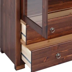 Wohnen Esszimmer-Vitrinen*80x178x40 Vitrine mit 2 Schubladen - Luvin