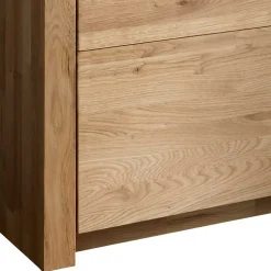 Wohnen 65x141x40 Vitrinenschrank aus Wildeiche Massivholz - Loitons