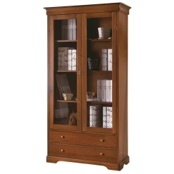 Wohnen 94x179x38 Vitrinenschrank im klassischen Stil - Lemerzi