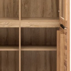 Wohnen 108x199,5x40 Vitrinenschrank 4-türig - Nelenia