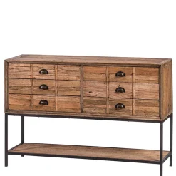 Wohnen Vintage Möbel*135x90x40 Vontage Tischkonsole mit sechs Schubladen - Uvolph