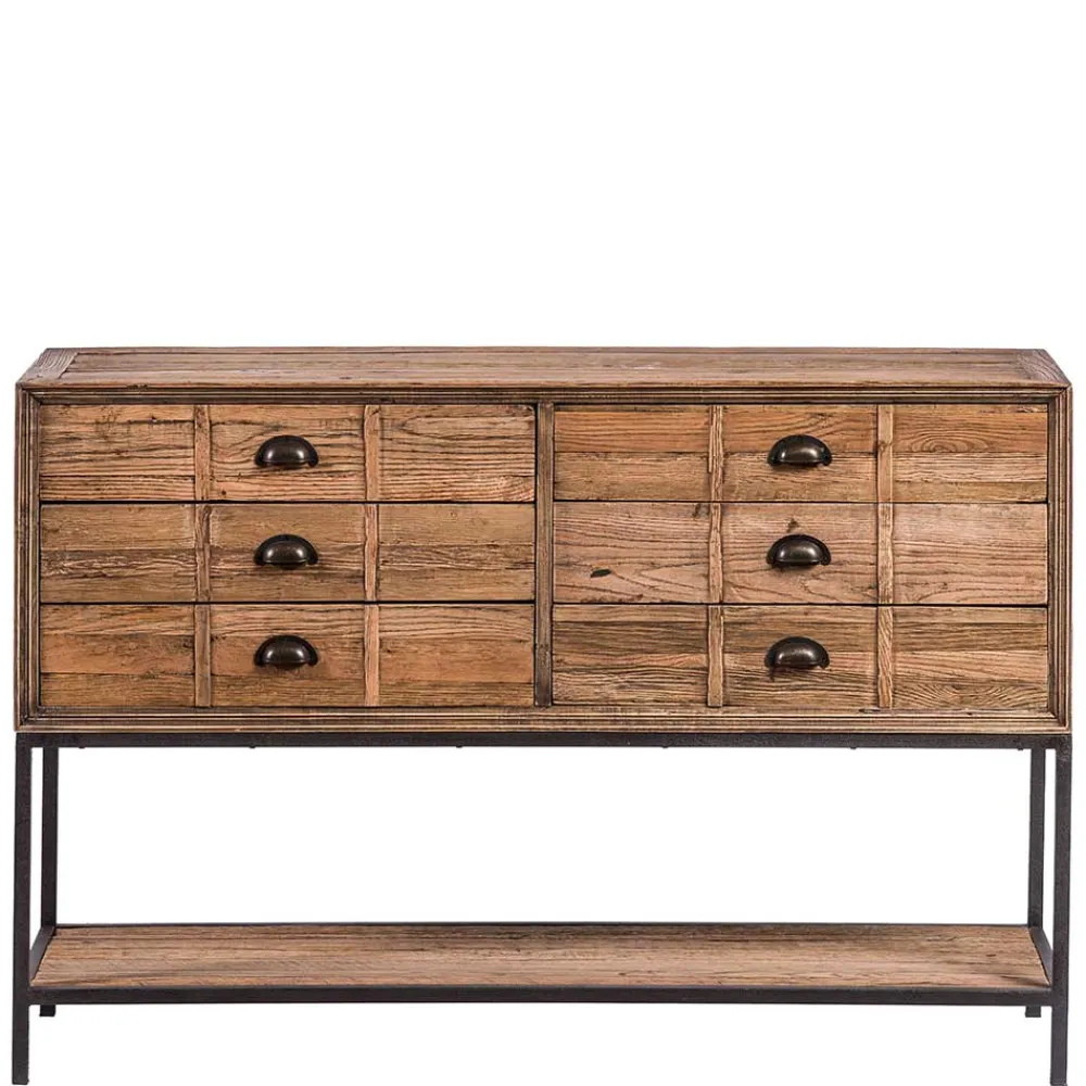 Wohnen Vintage Möbel*135x90x40 Vontage Tischkonsole mit sechs Schubladen - Uvolph