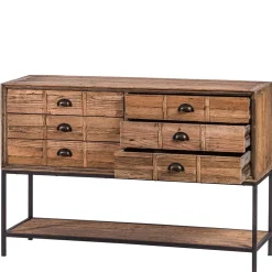 Wohnen Vintage Möbel*135x90x40 Vontage Tischkonsole mit sechs Schubladen - Uvolph