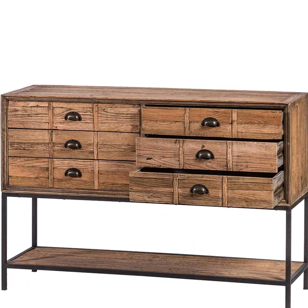 Wohnen Vintage Möbel*135x90x40 Vontage Tischkonsole mit sechs Schubladen - Uvolph