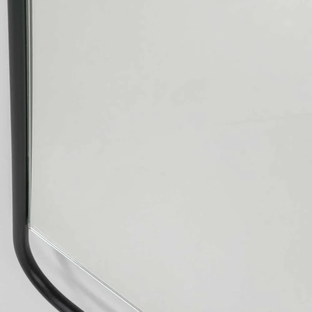 Wohnen 46x175x3 Wand Hängespiegel in Schwarz - Mentrakin