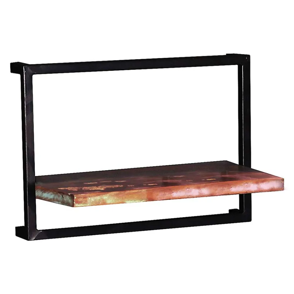 Wohnen Esszimmerregale|Regale*50x35x25 Wandboard aus Altholz mit Metallrahmen - Jamaica