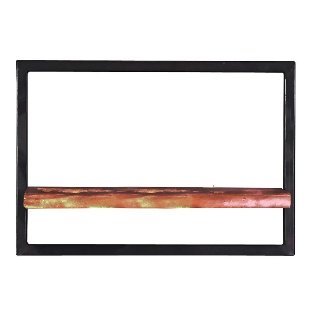 Wohnen Esszimmerregale|Regale*50x35x25 Wandboard aus Altholz mit Metallrahmen - Jamaica