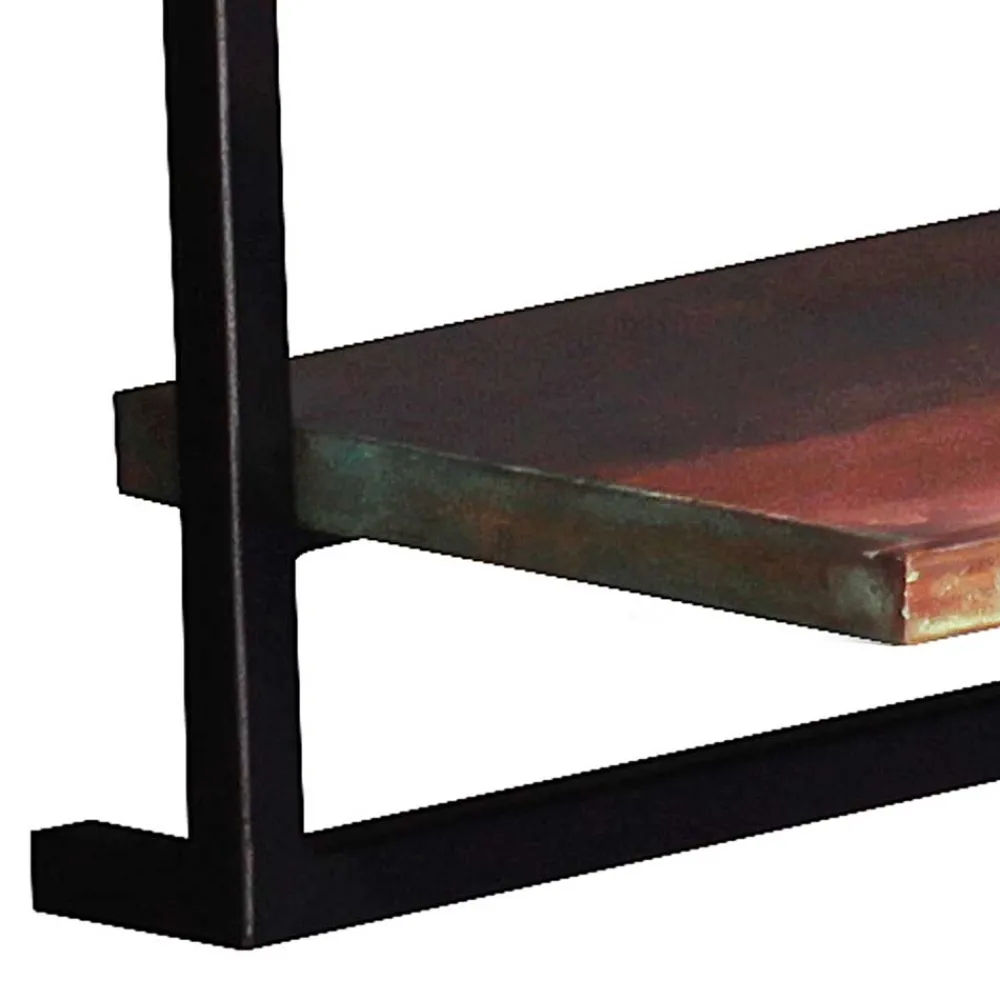 Wohnen Esszimmerregale|Regale*50x35x25 Wandboard aus Altholz mit Metallrahmen - Jamaica