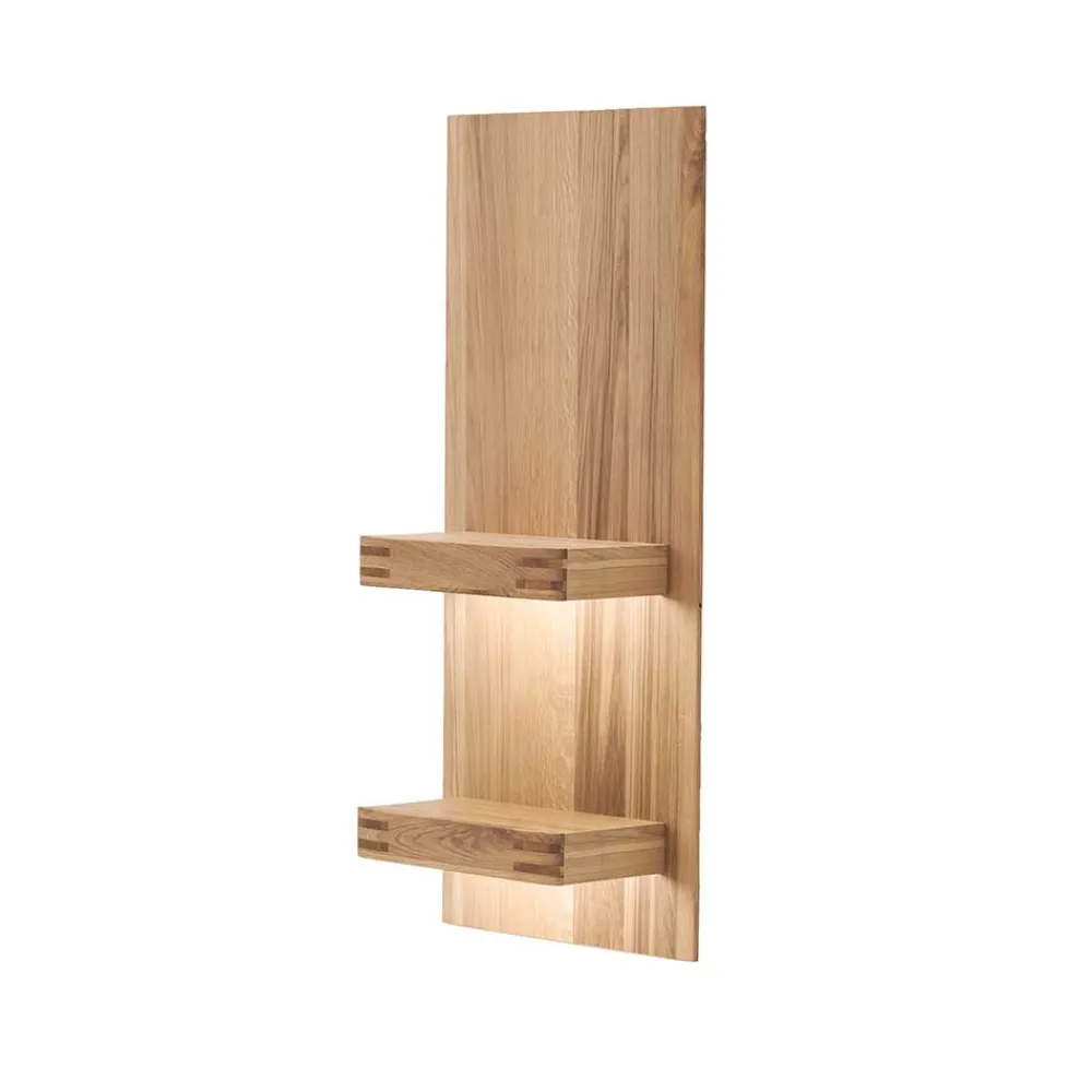 Wohnen Esszimmerregale|Regale*50x115x25 Wandboard mit zwei Ablageböden - Crupean