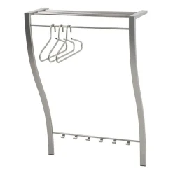 Wohnen Garderoben|Garderoben*75x113x29 Wandgarderobe in Nickelfarben - Jan