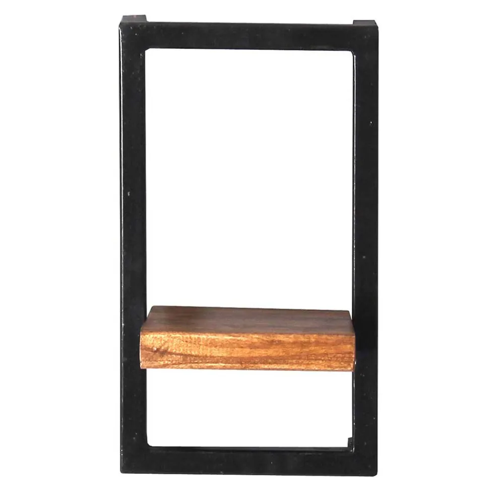 Wohnen Esszimmerregale|Regale*20x35x25 Wandregal aus Massivholz & Metall - Mendoza II