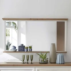 Wohnen Spiegel|Flurspiegel*142x74x16 Wandspiegel mit Landhaus Design - Sinolita