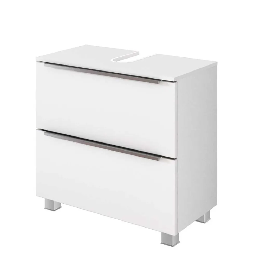 Wohnen 60x55x35 Waschbeckenschrank mit Klappe & Schublade - Livendas I