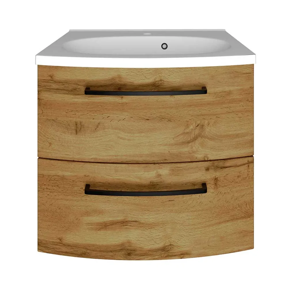 Wohnen Badschränke|Waschtisch*60x54x45 Waschtischkonsole in Wildeiche Optik - Arazony