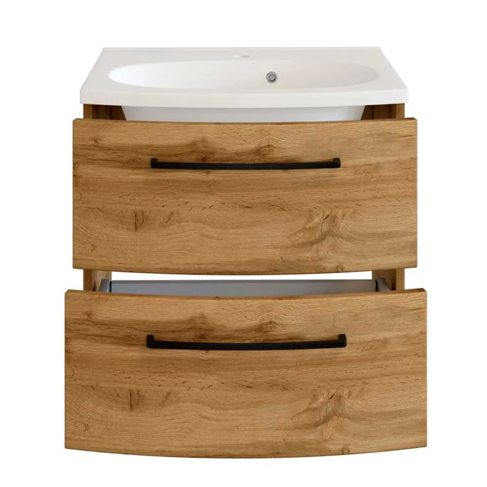 Wohnen Badschränke|Waschtisch*60x54x45 Waschtischkonsole in Wildeiche Optik - Arazony