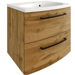 Wohnen Badschränke|Waschtisch*60x54x45 Waschtischkonsole in Wildeiche Optik - Arazony