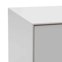 Wohnen 195x55x40 Weißes Lowboard modern - Dresconio