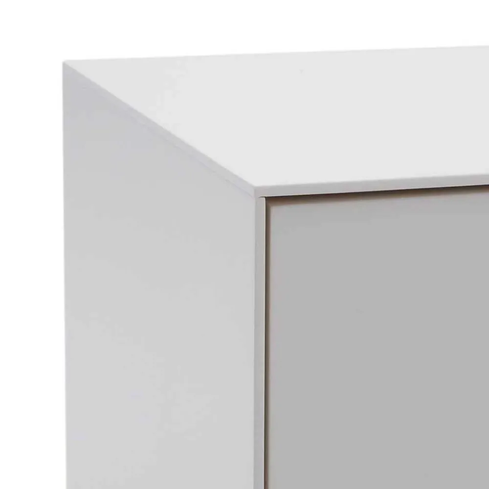 Wohnen 195x55x40 Weißes Lowboard modern - Dresconio