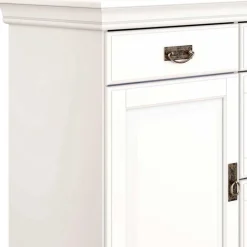 Wohnen 180x84x40 Weißes Sideboard - Landhaus modern - Akbelev