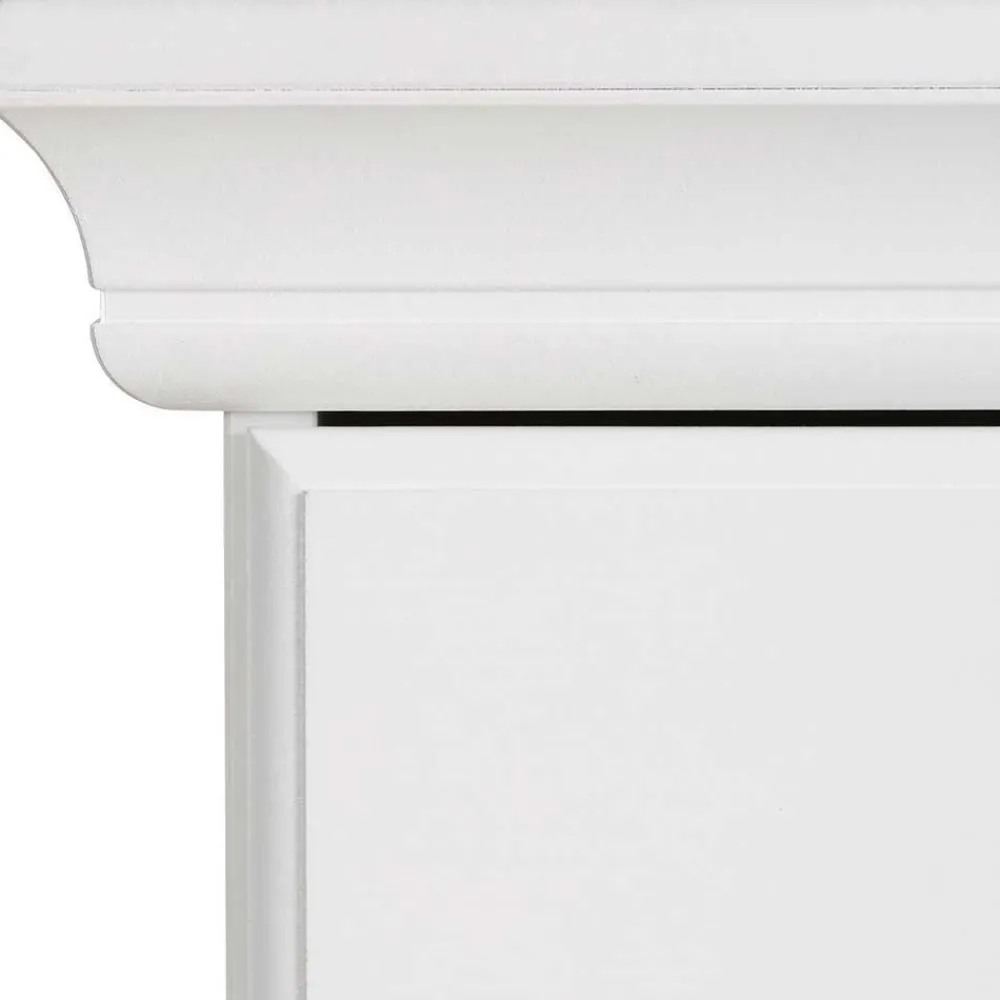 Wohnen 180x84x40 Weißes Sideboard - Landhaus modern - Akbelev