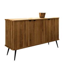 Wohnen 144x87x46 Wildeiche Anrichte mit Metallbeinen - Casarius