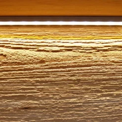 Wohnen Sideboards & Kommoden|Esszimmerschränke*103x152x44 Wildeiche Highboard mit Glaseinsatz - Acmida