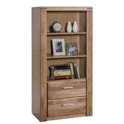 Wohnen 68x140x40 Wohnraum Regal aus Wildeiche - Maila