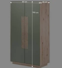 Wohnen 160x90x45 Wohnraum Schrank zweifarbig - Ajevos