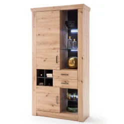 Wohnen 110x211x45 Wohnzimmer Schrank hochwertig - Wykina