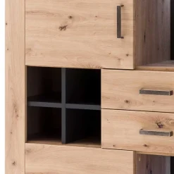 Wohnen 110x211x45 Wohnzimmer Schrank hochwertig - Wykina