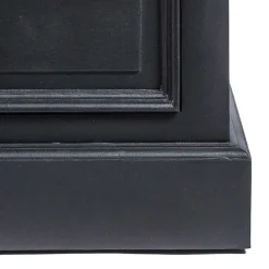 Wohnen Vintage Möbel|Esszimmer-Vitrinen*61x180x42 Wohnzimmer Schrank in Schwarz & Teak - Niovan