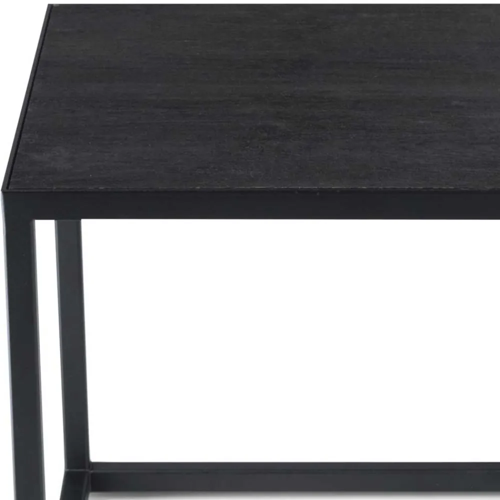 Wohnen 40x40x40 Wohnzimmer Tisch in Schwarz - Vanilla