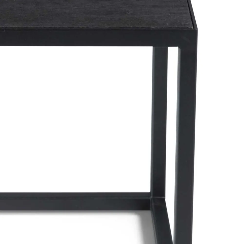 Wohnen 40x40x40 Wohnzimmer Tisch in Schwarz - Vanilla