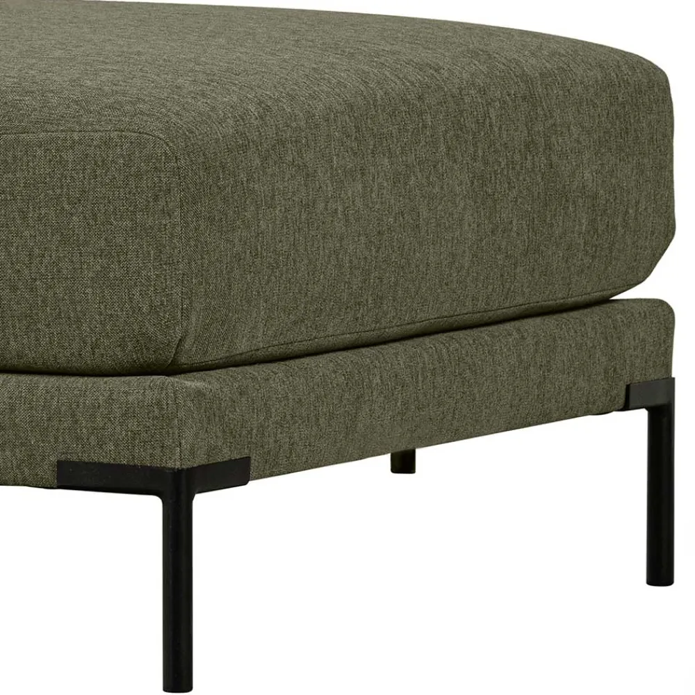 Wohnen 100x44x100 Wohnzimmerhocker in Dunkelgrün - Arraggo