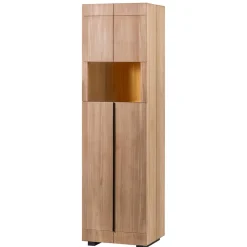 Wohnen 57x200x48 Wohnzimmerschrank aus Teak - Nekella I