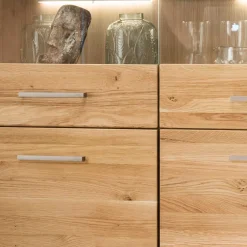 Wohnen Sideboards & Kommoden|Sideboards & Kommoden*118x141x40 Wohnzimmerschrank mit Glaseinsätzen - Loitons