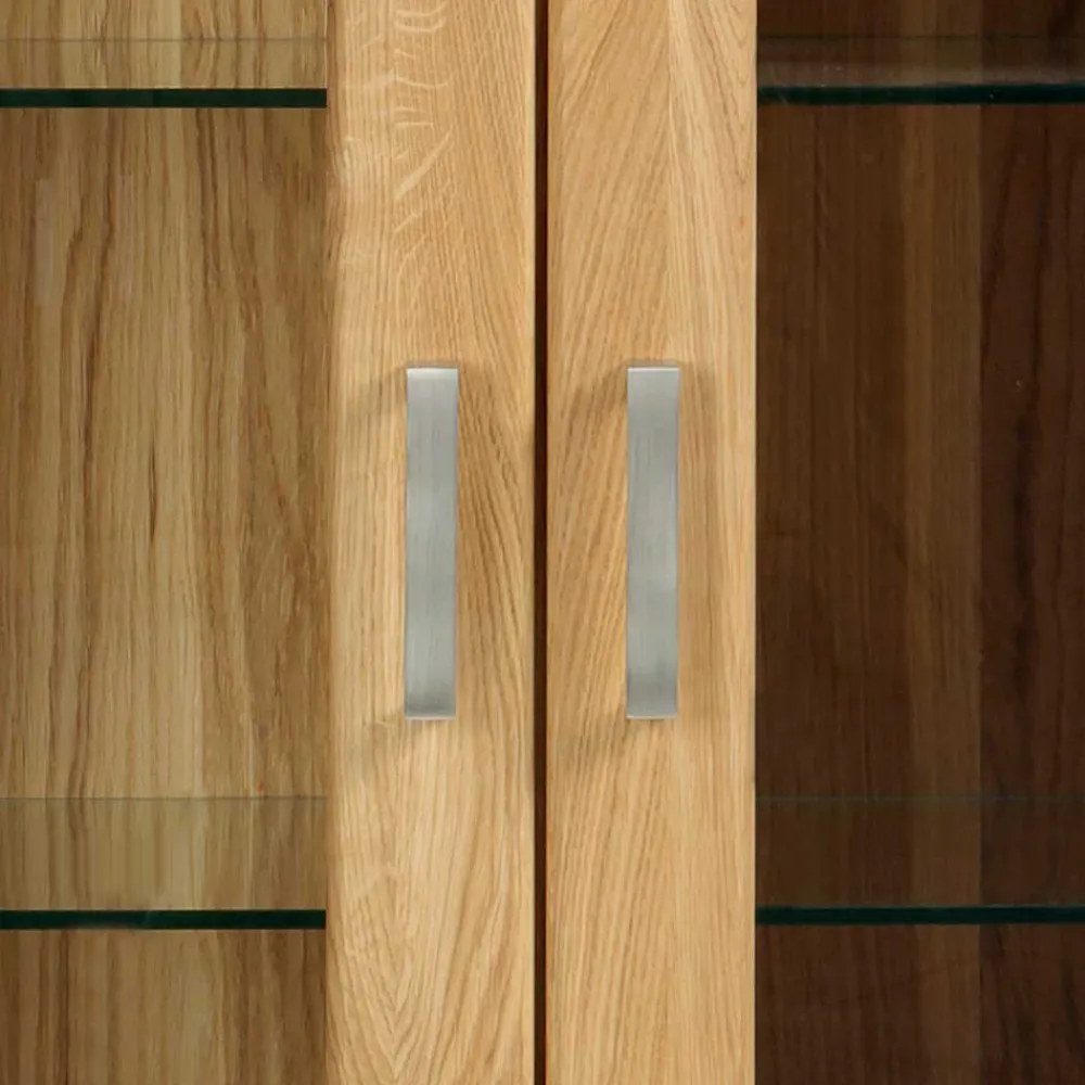 Wohnen 131x160x47 Wohnzimmerschrank mit Glastüren - Miarizia