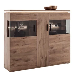 Wohnen 150x124x38 Wohnzimmerschrank mit Glas modern - Bekunion