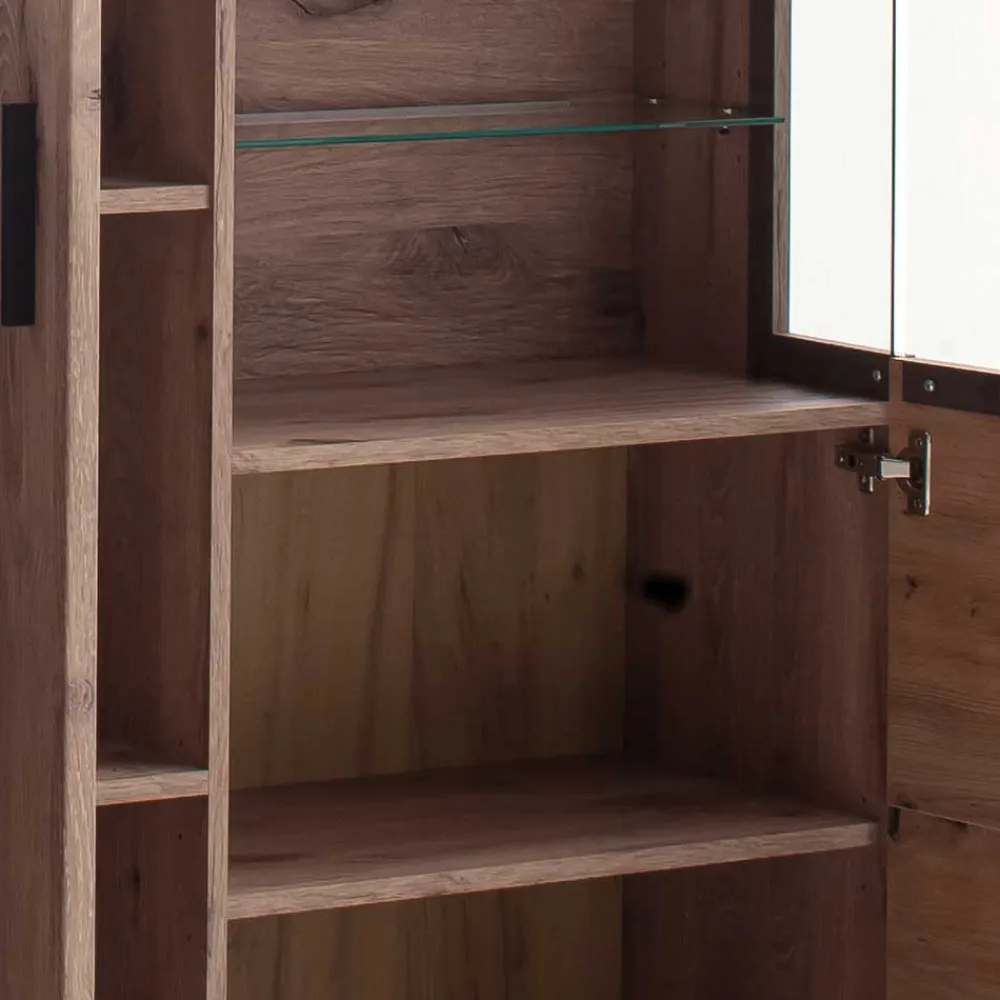 Wohnen 150x124x38 Wohnzimmerschrank mit Glas modern - Bekunion