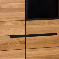 Wohnen 102x197x42 Wohnzimmerschrank mit Glas - 4-türig - Sennya