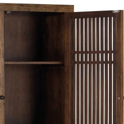 Wohnen Vitrinen|Wohnzimmer-Vitrinen*100x160x45 Wohnzimmerschrank mit zwei Türen - Charin