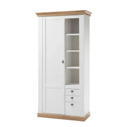Wohnen Weiße Möbel*102x204x44 Wohnzimmerschrank zweifarbig - Diatara