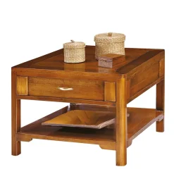 Wohnen Braune Möbel|Küchentische*70x46x70 Wohnzimmertisch in italienischem Design - Vibon I