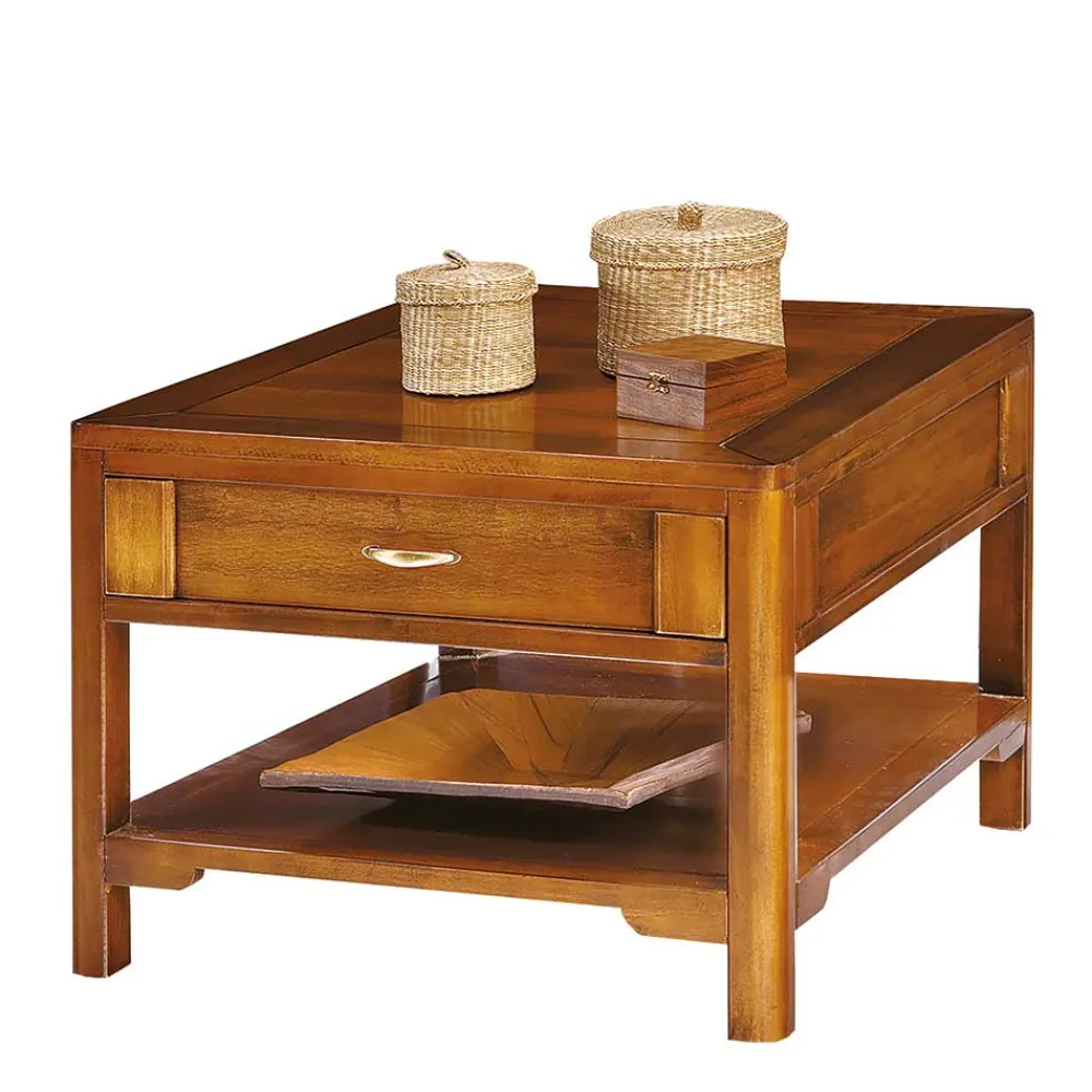 Wohnen Braune Möbel|Küchentische*70x46x70 Wohnzimmertisch in italienischem Design - Vibon I