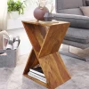 Wohnen 43x60x30 X Design Couchisch aus Sheesham Massivholz - Andarina