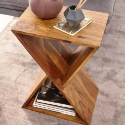 Wohnen 43x60x30 X Design Couchisch aus Sheesham Massivholz - Andarina