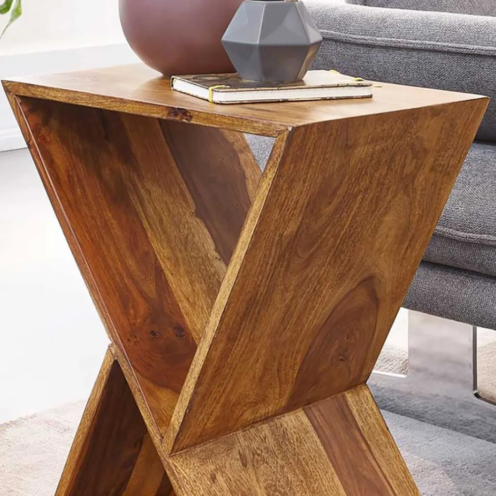 Wohnen 43x60x30 X Design Couchisch aus Sheesham Massivholz - Andarina
